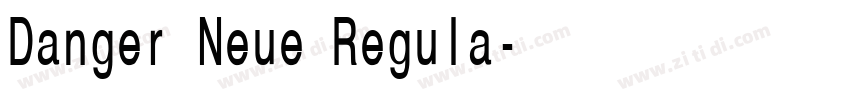 Danger Neue Regula字体转换